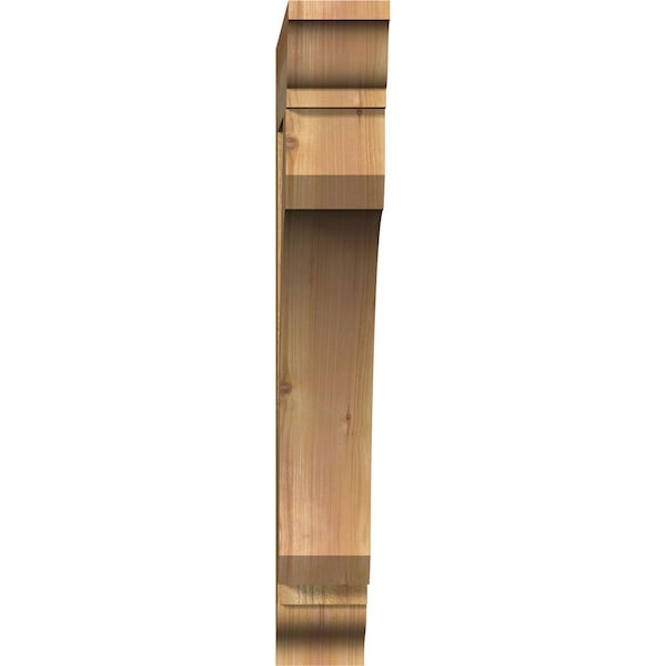 Legacy Traditional Rough Sawn Bracket, Western Red Cedar, 4W X 24D X 28H